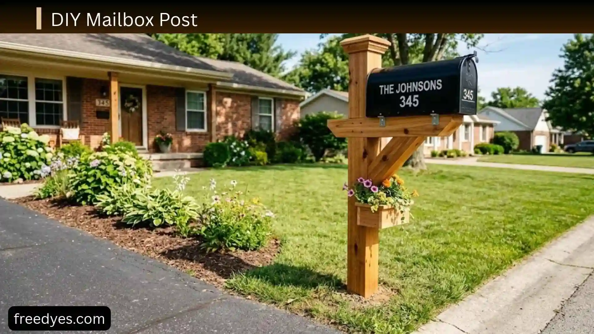 DIY Mailbox Post