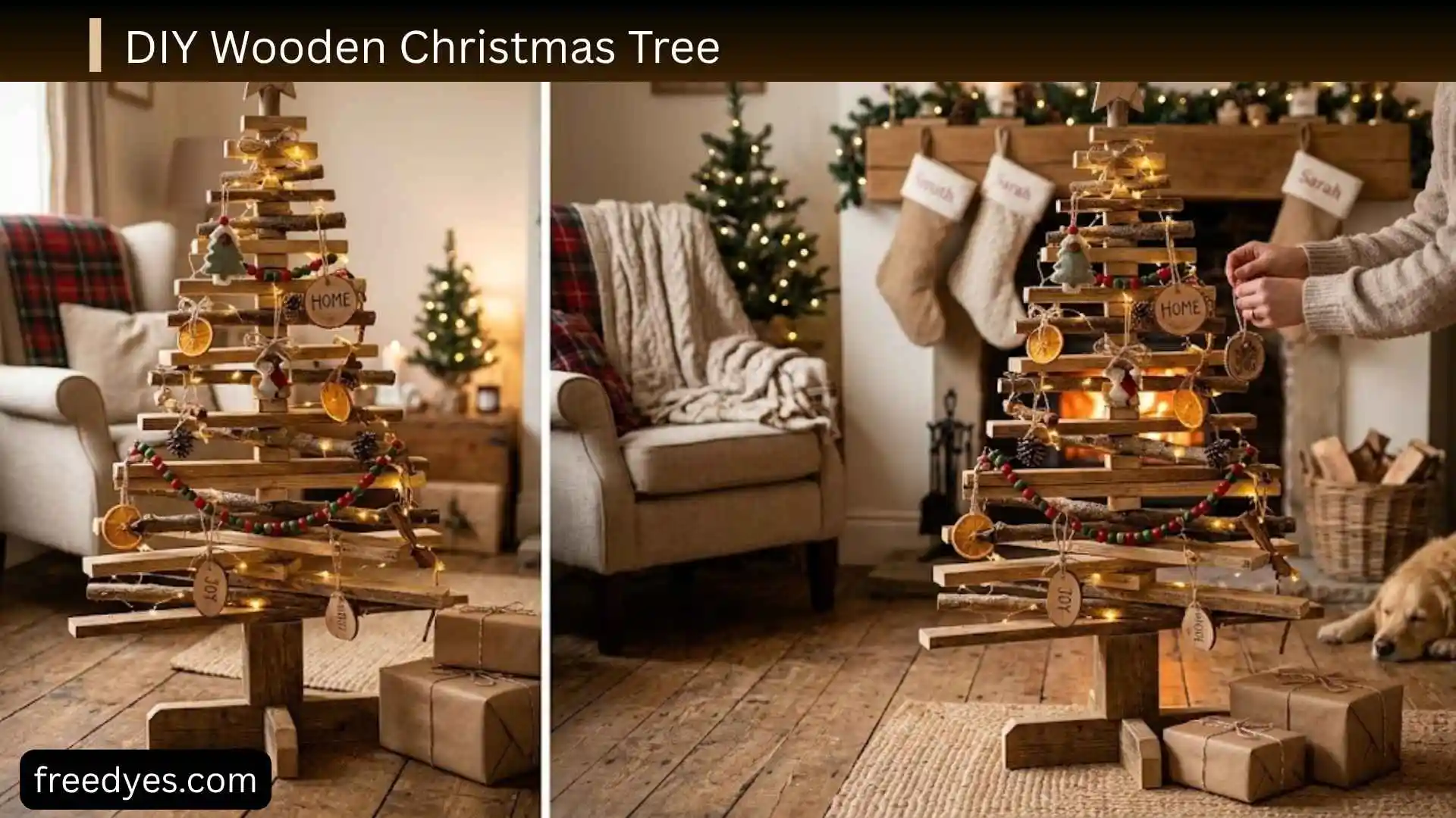 DIY Wooden Christmas Tree